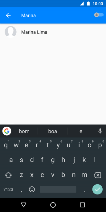 Pressione o contato desejado. Pressione o contato desejado.