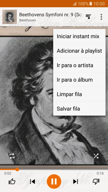 Pressione Adicionar à playlist. Pressione Adicionar à playlist.