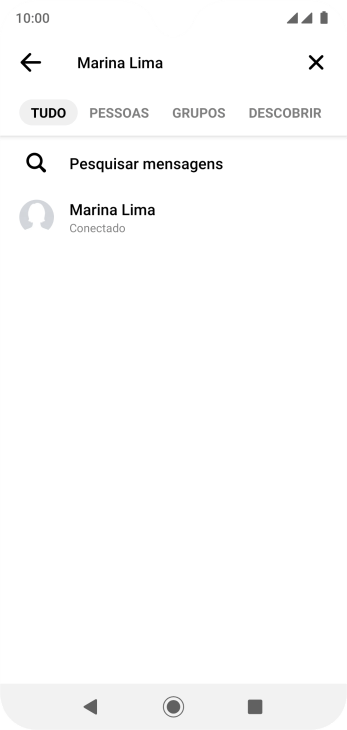 Pressione o contato desejado. Pressione o contato desejado.