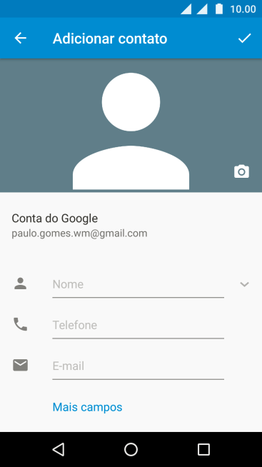 Pressione Nome, e digite o nome desejado. Pressione Nome, e digite o nome desejado.