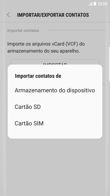 Pressione Cartão SIM. Pressione Cartão SIM.