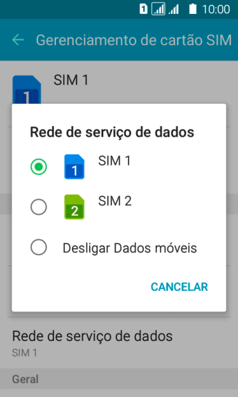 Pressione a configuração desejada. Pressione a configuração desejada.
