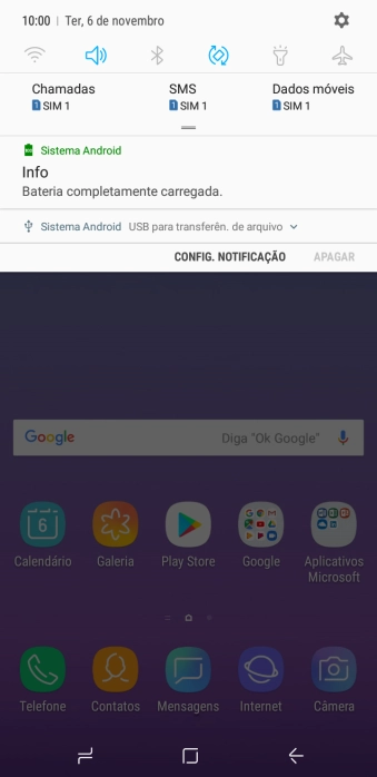Pressione o ícone de conexão. Pressione o ícone de conexão.