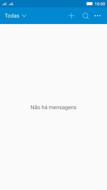 Pressione o ícone de nova mensagem. Pressione o ícone de nova mensagem.