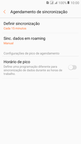 Pressione Definir sincronização. Pressione Definir sincronização.