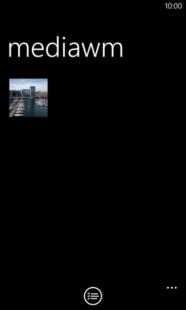 Pressione a foto ou o vídeo, e mantenha a pressão até que um menu pop up seja mostrado no visor Pressione a foto ou o vídeo, e mantenha a pressão até que um menu pop up seja mostrado no visor