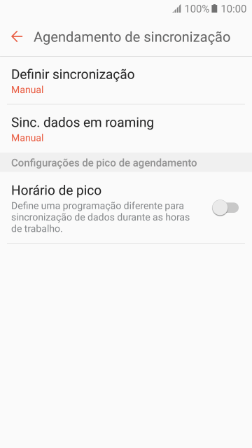 Pressione Definir sincronização. Pressione Definir sincronização.