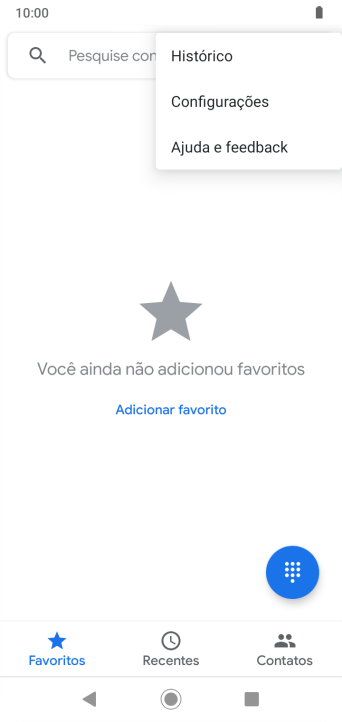 Pressione Configurações. Pressione Configurações.
