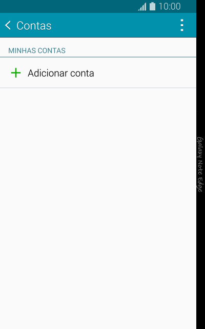 Pressione Adicionar conta. Pressione Adicionar conta.