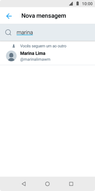 Pressione o contato desejado. Pressione o contato desejado.
