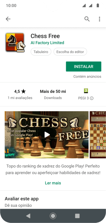 Pressione INSTALAR, e siga as indicações da tela para instalar o app. Pressione INSTALAR, e siga as indicações da tela para instalar o app.