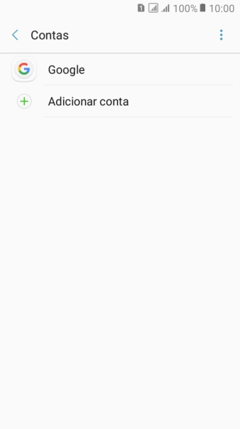 Pressione Adicionar conta. Pressione Adicionar conta.