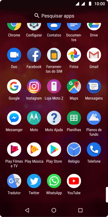 Pressione Play Store. Pressione Play Store.