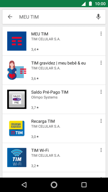 Pressione MEU TIM. Pressione MEU TIM.
