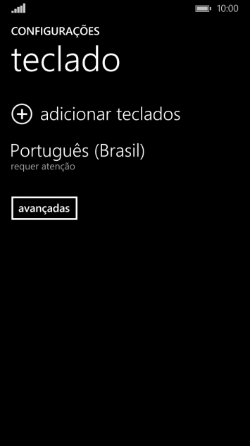 Pressione adicionar teclados. Pressione adicionar teclados.
