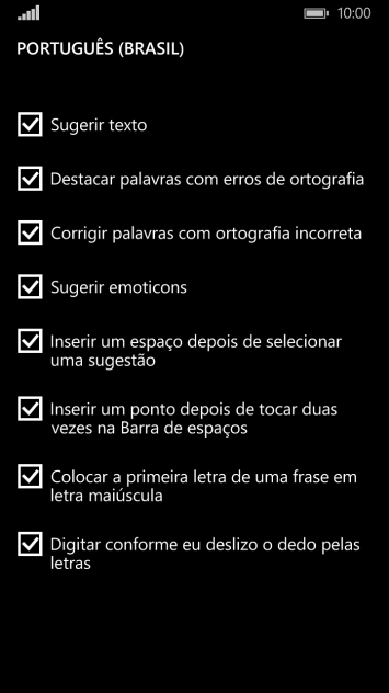 Pressione Sugerir texto para ativar a função. Pressione Sugerir texto para ativar a função.