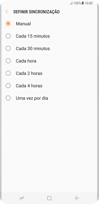 Pressione a configuração desejada. Pressione a configuração desejada.