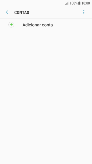 Pressione Adicionar conta. Pressione Adicionar conta.