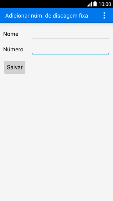 Pressione Salvar. Pressione Salvar.