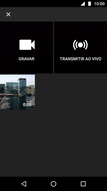 Pressione o vídeo desejado. Pressione o vídeo desejado.