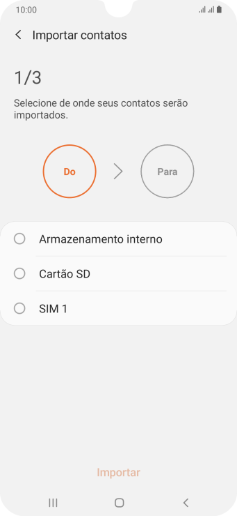 Pressione ‹SIM›. Pressione ‹SIM›.