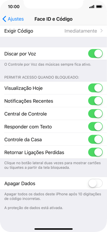 Pressione o indicador ao lado de Pressione o indicador ao lado de