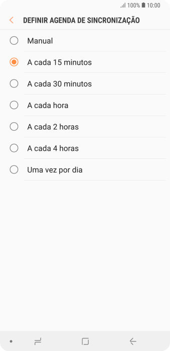 Pressione a configuração desejada. Pressione a configuração desejada.
