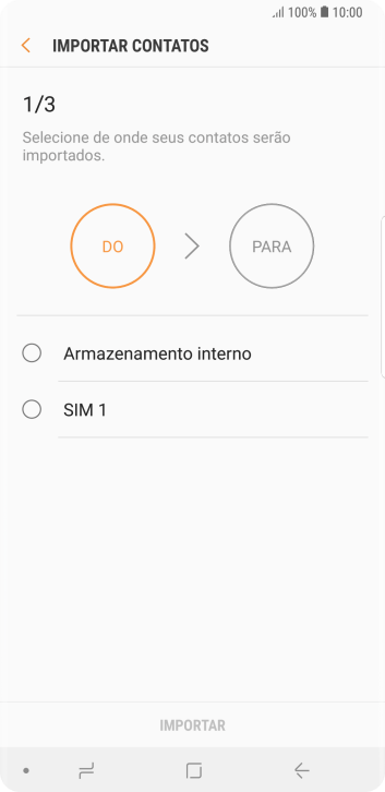 Pressione ‹SIM›. Pressione ‹SIM›.