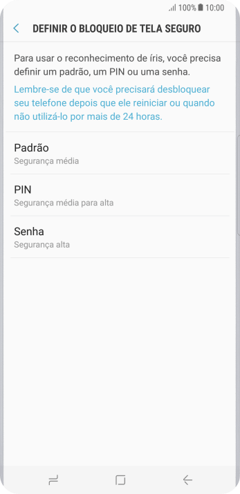 Pressione o código de bloqueio desejado, e siga as instruções da tela para criar um código extra. Pressione o código de bloqueio desejado, e siga as instruções da tela para criar um código extra.