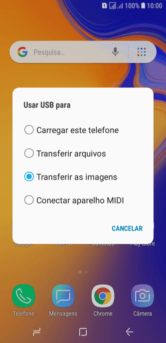 Pressione Transferir arquivos para ativar a função. Pressione Transferir arquivos para ativar a função.