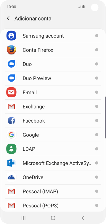 Pressione E-mail. Pressione E-mail.