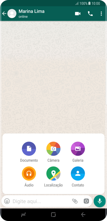 Pressione Galeria, e navegue até a pasta desejada. Pressione Galeria, e navegue até a pasta desejada.