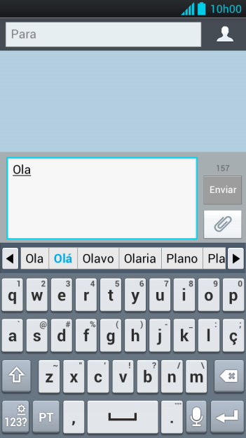 Pressione a palavra desejada para inseri-la. Pressione a palavra desejada para inseri-la.