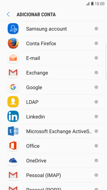 Pressione E-mail. Pressione E-mail.