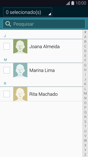 Pressione a lista suspensa acima na tela. Pressione a lista suspensa acima na tela.
