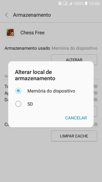 Pressione o nome do cartão de memória. Pressione o nome do cartão de memória.