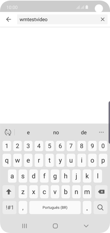 Digite a palavra de busca desejada, e pressione o ícone de busca. Digite a palavra de busca desejada, e pressione o ícone de busca.