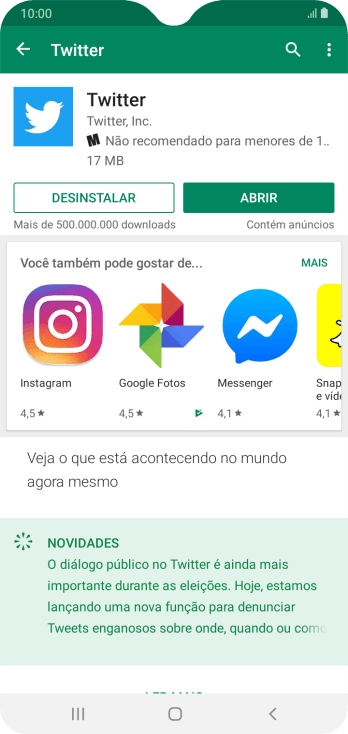 Pressione a tecla de início para finalizar e voltar à tela inicial. Pressione a tecla de início para finalizar e voltar à tela inicial.