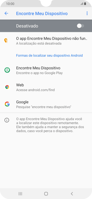 Pressione o indicador para ativar a função. Pressione o indicador para ativar a função.