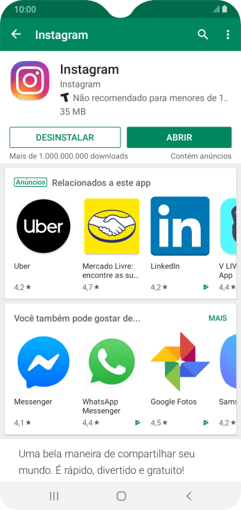 Pressione a tecla de início para finalizar e voltar à tela inicial. Pressione a tecla de início para finalizar e voltar à tela inicial.