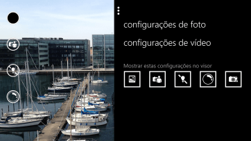 Pressione configurações de vídeo. Pressione configurações de vídeo.
