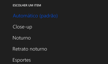 Pressione a configuração desejada. Pressione a configuração desejada.