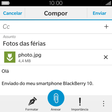 Pressione Enviar, quando você terminar de escrever seu e-mail. Pressione Enviar, quando você terminar de escrever seu e-mail.