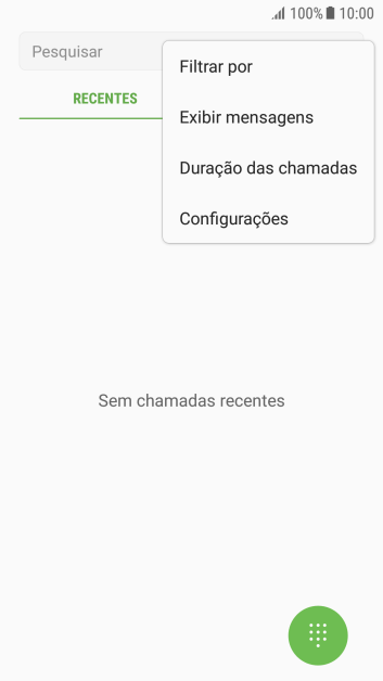 Pressione Configurações. Pressione Configurações.
