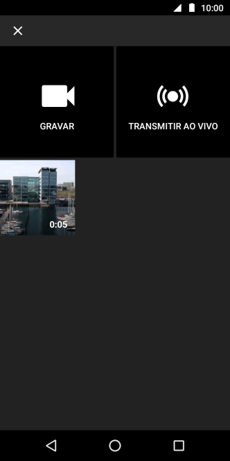 Pressione o vídeo desejado. Pressione o vídeo desejado.