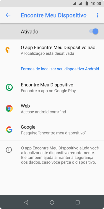 Pressione o indicador para ativar a função. Pressione o indicador para ativar a função.