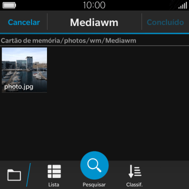 Pressione o arquivo desejado. Pressione o arquivo desejado.