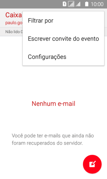 Pressione Configurações. Pressione Configurações.