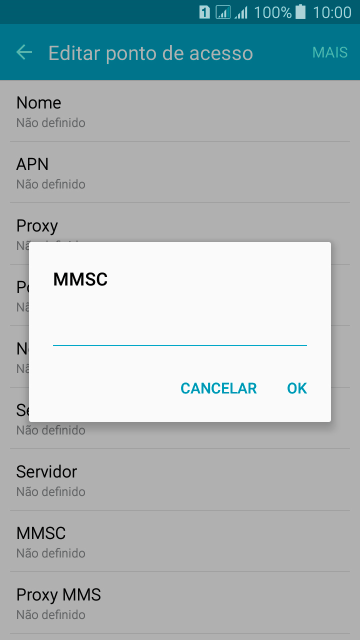 Digite http://mms.tim.br e pressione OK. Digite http://mms.tim.br e pressione OK.