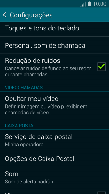 Pressione Opções de Caixa Postal. Pressione Opções de Caixa Postal.